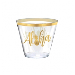 ALOHA 9 OUNCE TUMBLERS STAMPED