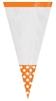 Cone Shaped Orange Polka Dot Bags