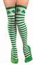 ST. PATS DAY STRIPED THIGH HIGHS
