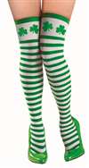 ST. PATS DAY STRIPED THIGH HIGHS