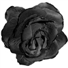 Black Gothic Clip on Flower