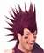 Burgundy Mohawk Wig