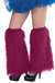 Burgundy Plush Leg Warmers