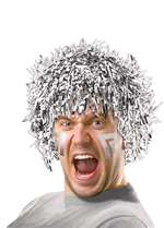 Silver Tinsel Fun Wig