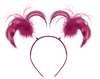 Burgundy Ponytail Headboppers