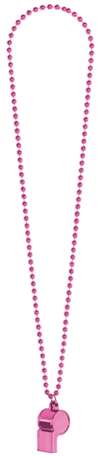 Pink Whistle On Chain Necklace