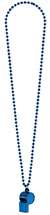 Blue Whistle On Chain Necklace