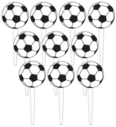 Soccer Ball Plastic Picks