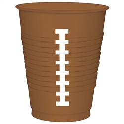 Football Plastic Cups - 25 Count