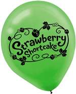 STRAWBERRY SHORTCAKE PARTY LATEX BALLOONS