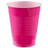 Bright Pink Plastic 18 Oz Cups - 20 Count