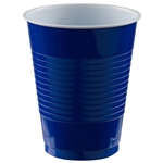 Royal Blue Plastic 18 Oz Cups - 20 Count