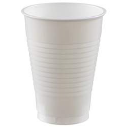 White Plastic 12oz Party Cups - 20 Count