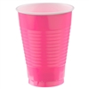 Bright Pink Plastic 12 Oz Cups -  20 Count