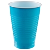 Caribbean Blue 12oz Plastic Cups