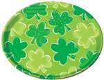 St Patrick's Day Shamrock Round Plastic Platter