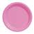 New Pink Plastic Dessert Plates - 7 Inches