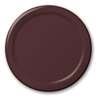 CHOCOLATE DESSERT PLASTIC PLATES 7in-20 CT