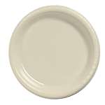 IVORY LUNCHEON PLASTIC PLATES 9 -20 CT