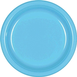 CARIBBEAN BLUE 10.25in. PLASTIC PLATES