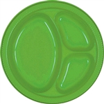 KIWI DIVIDED PLASTIC PLATES 10.25in.-20 CT