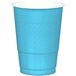CARRIBEAN BLUE 16 OZ PLASTIC CUPS
