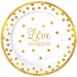 Love Always and Forever Premium 7.5 Inch Plates