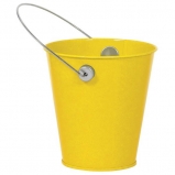 SUNSHINE YELLOW METAL BUCKET