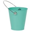 ROBIN EGG BLUE METAL BUCKET