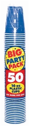 BRIGHT BLUE 12OZ CUP PARTY PACK 50CT