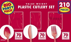 210 Count Cutlery - Red