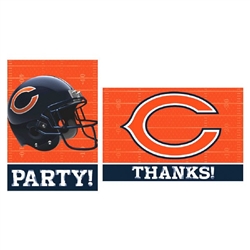 Chicago Bears Invitations / Thank Yous Combo Pack