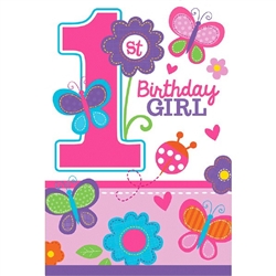 Sweet Birthday Girl Die-Cut Postcard Invitations