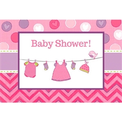 Shower with Love Girl Invitations