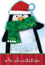 Happy Penguin invitations Value Pack