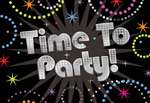 Time To Party Prismatic Party Invitations