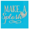 Mermaid Wishes Make A Splash Beverage Napkins