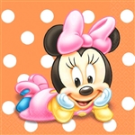 Minnie's 1st Birthday Beverage Napkins