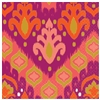 Orange Ikat Beverage Napkins