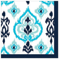 Caribbean Ikat Beverage Napkins