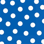 Blue w/ White Polka Dots Napkins