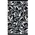 ORNAMENTAL SCROLL BLACK GUEST TOWELS