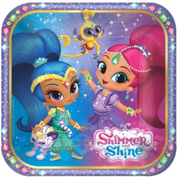 Shimmer And Shine 7 Inch Dessert Plates