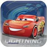 Disney Cars 3 9 Inch Square Dinner Plates