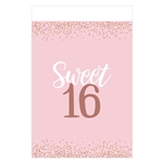Sweet Sixteen Blush Table Cover