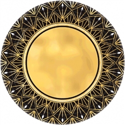 Glitz And Glam Art Deco Metallic 10 Inch Plates