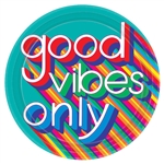 Good Vibes 10 Inch Party Plates