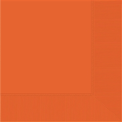 Orange Luncheon Napkins - 100 Count