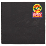 BLACK 50CT DINNER NAPKINS