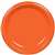 ORANGE 7  PLASTIC PLATE PARTY PACK - 50CT